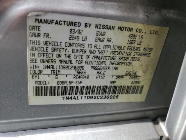 Photo 12 VIN: 1N4AL11D92C236026 - NISSAN ALTIMA 