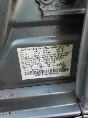 Photo 12 VIN: 1N4AL11D94C129285 - NISSAN ALTIMA BAS 