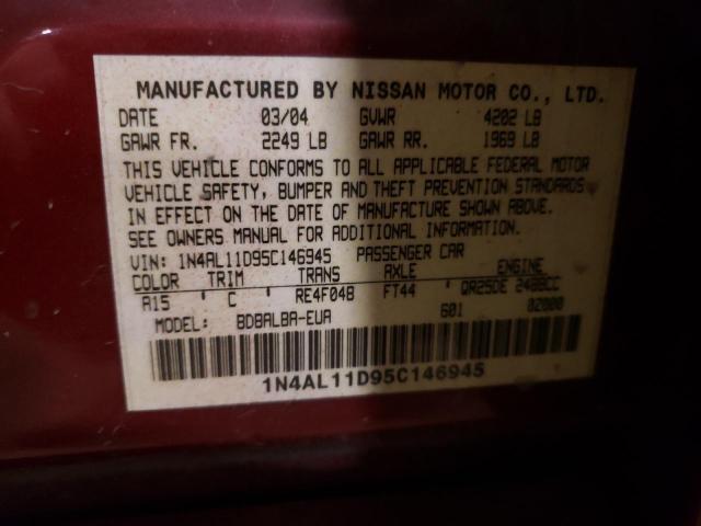 Photo 11 VIN: 1N4AL11D95C146945 - NISSAN ALTIMA 