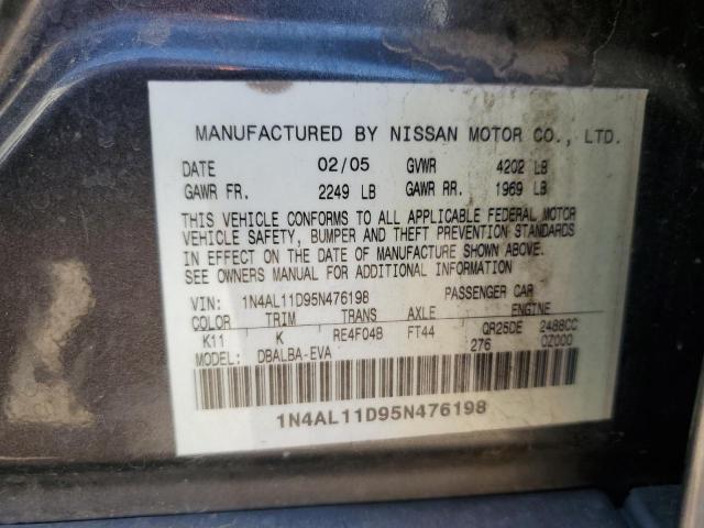 Photo 11 VIN: 1N4AL11D95N476198 - NISSAN ALTIMA S 