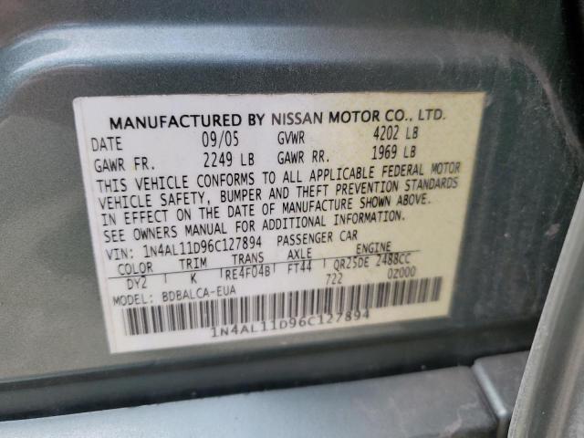 Photo 12 VIN: 1N4AL11D96C127894 - NISSAN ALTIMA 