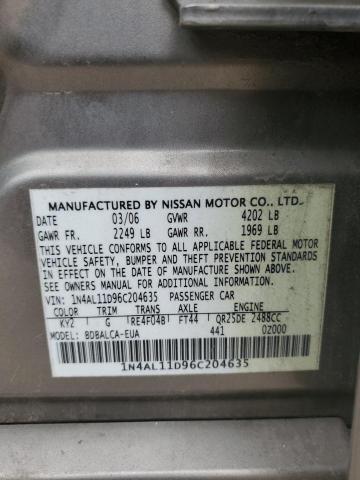 Photo 11 VIN: 1N4AL11D96C204635 - NISSAN ALTIMA S 