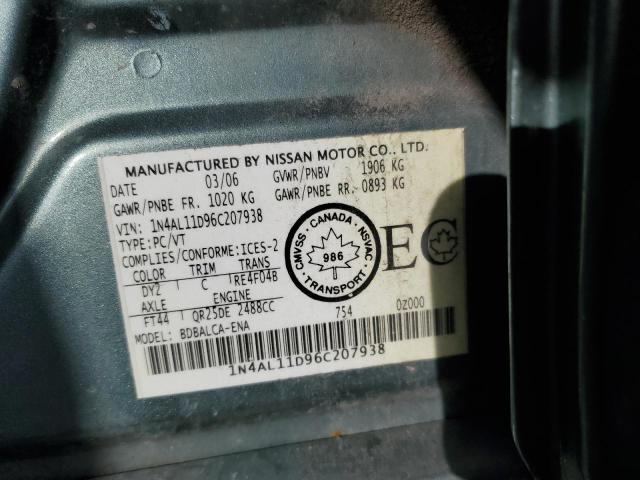 Photo 12 VIN: 1N4AL11D96C207938 - NISSAN ALTIMA 25S 