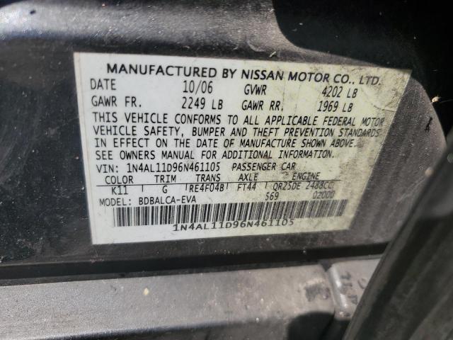 Photo 11 VIN: 1N4AL11D96N461105 - NISSAN ALTIMA S 