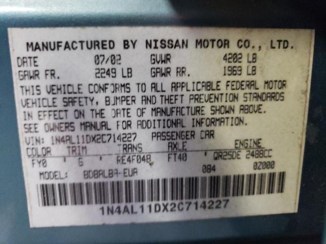 Photo 11 VIN: 1N4AL11DX2C714227 - NISSAN ALTIMA BAS 