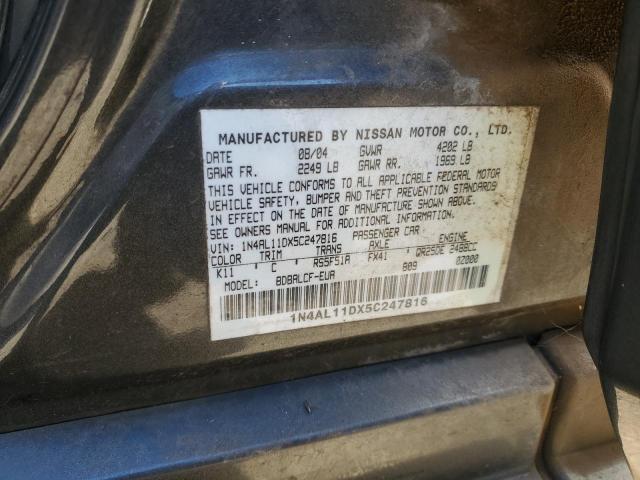 Photo 12 VIN: 1N4AL11DX5C247816 - NISSAN ALTIMA S 