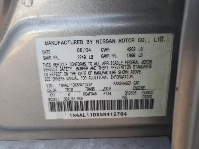 Photo 11 VIN: 1N4AL11DX5N412784 - NISSAN ALTIMA 