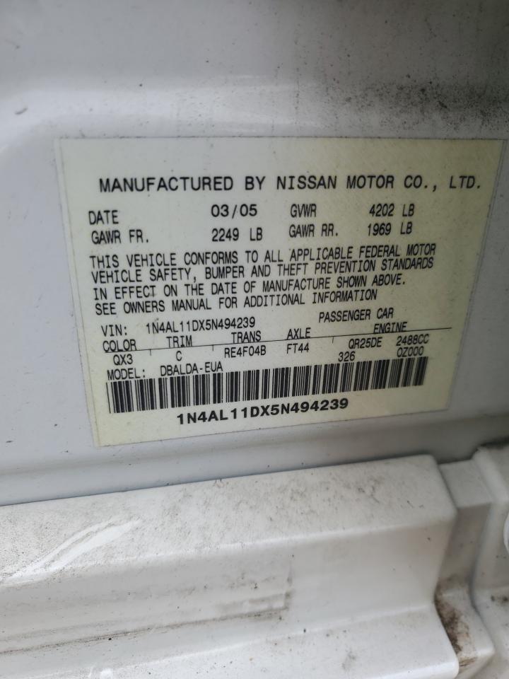 Photo 11 VIN: 1N4AL11DX5N494239 - NISSAN ALTIMA 