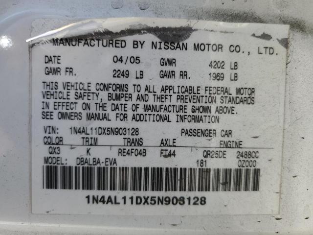 Photo 11 VIN: 1N4AL11DX5N903128 - NISSAN ALTIMA S 