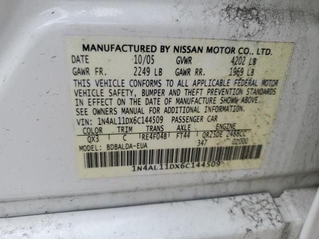 Photo 12 VIN: 1N4AL11DX6C144509 - NISSAN ALTIMA 