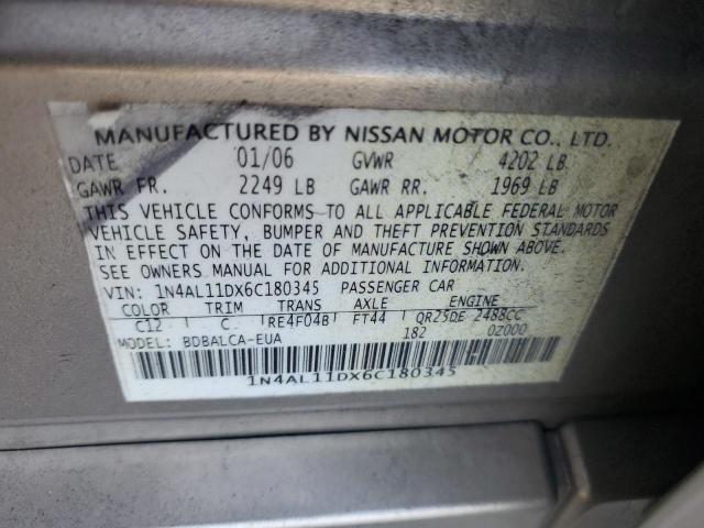 Photo 11 VIN: 1N4AL11DX6C180345 - NISSAN ALTIMA 