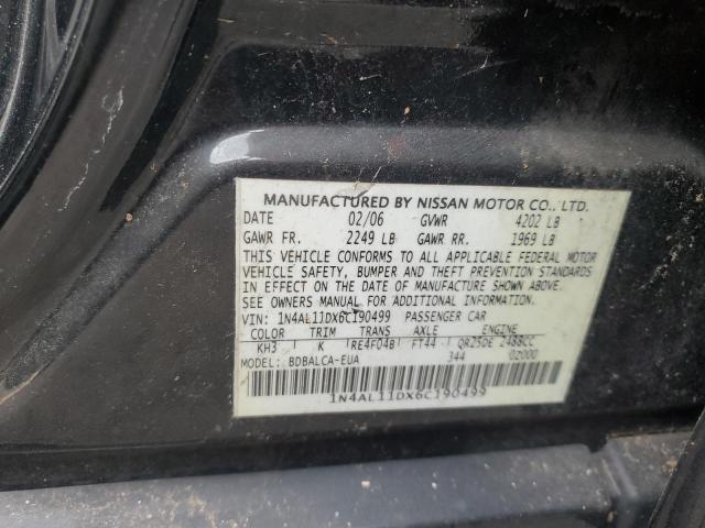 Photo 12 VIN: 1N4AL11DX6C190499 - NISSAN ALTIMA S 