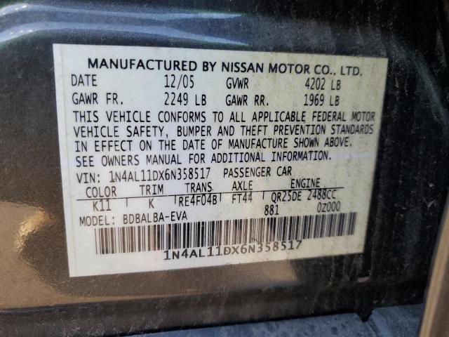 Photo 11 VIN: 1N4AL11DX6N358517 - NISSAN ALTIMA 