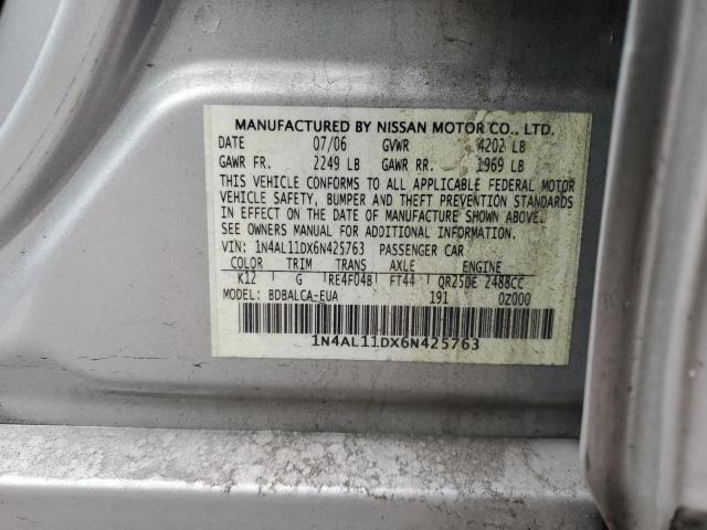 Photo 12 VIN: 1N4AL11DX6N425763 - NISSAN ALTIMA 