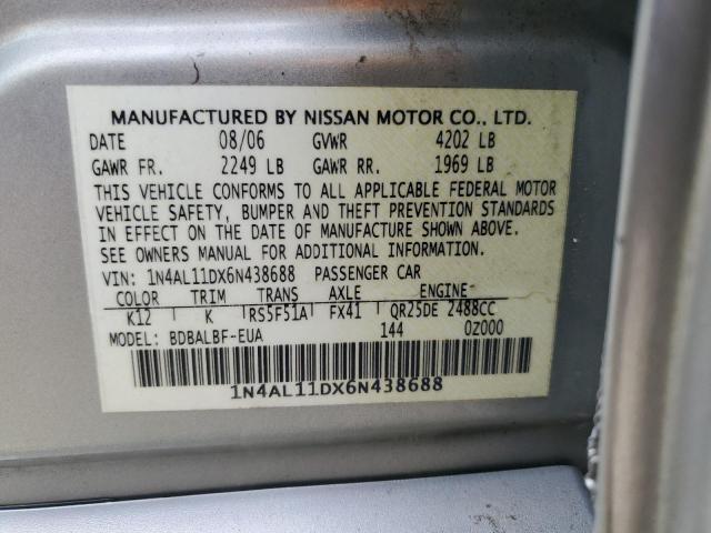 Photo 11 VIN: 1N4AL11DX6N438688 - NISSAN ALTIMA 