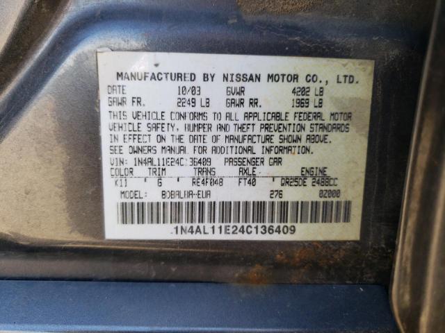 Photo 11 VIN: 1N4AL11E24C136409 - NISSAN ALTIMA 