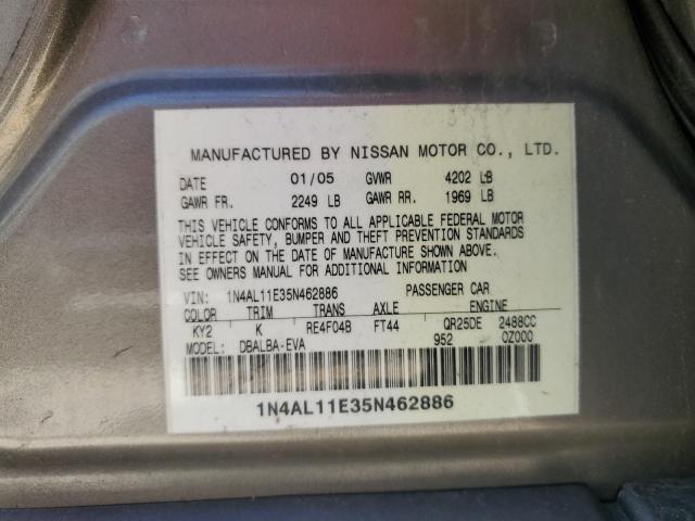 Photo 11 VIN: 1N4AL11E35N462886 - NISSAN ALTIMA 