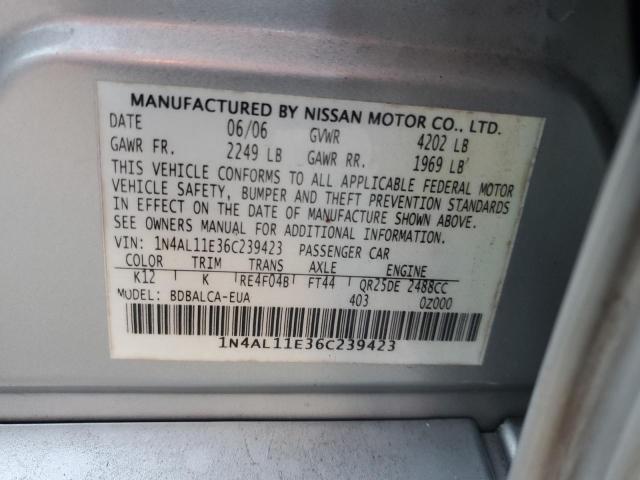 Photo 11 VIN: 1N4AL11E36C239423 - NISSAN ALTIMA S 