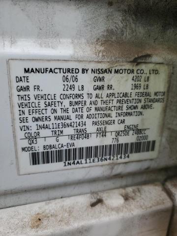 Photo 11 VIN: 1N4AL11E36N421434 - NISSAN ALTIMA S 