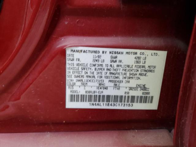 Photo 11 VIN: 1N4AL11E43C173153 - NISSAN ALTIMA 