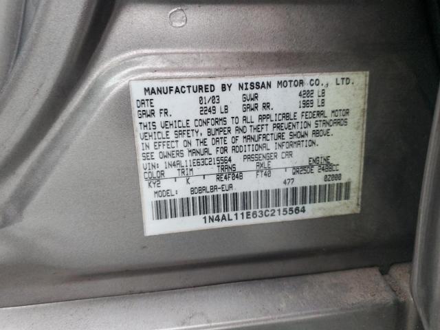 Photo 11 VIN: 1N4AL11E63C215564 - NISSAN ALTIMA 