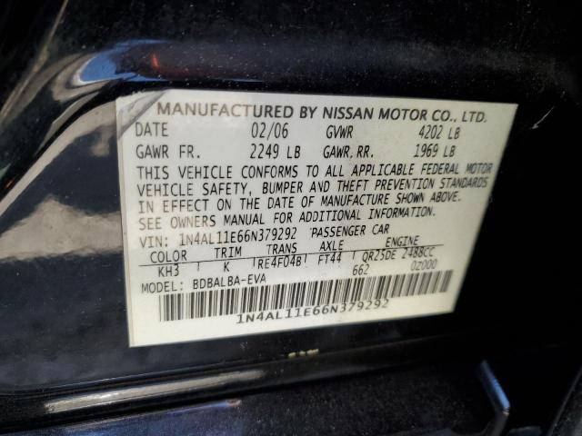 Photo 11 VIN: 1N4AL11E66N379292 - NISSAN ALTIMA S 