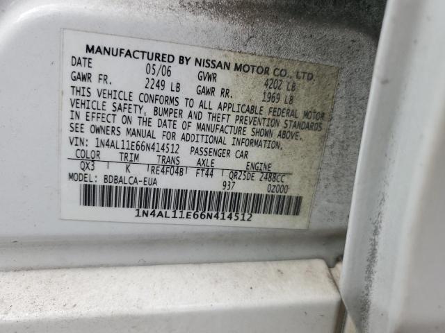 Photo 11 VIN: 1N4AL11E66N414512 - NISSAN ALTIMA S 