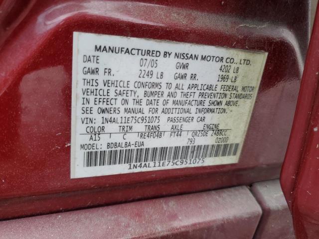 Photo 11 VIN: 1N4AL11E75C951075 - NISSAN ALTIMA 