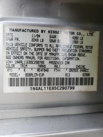 Photo 11 VIN: 1N4AL11E85C290799 - NISSAN ALTIMA 