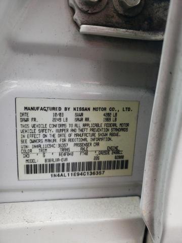 Photo 11 VIN: 1N4AL11E94C136357 - NISSAN ALTIMA BAS 