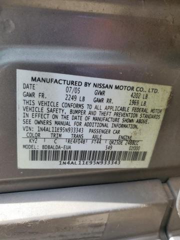 Photo 12 VIN: 1N4AL11E95N933343 - NISSAN ALTIMA 