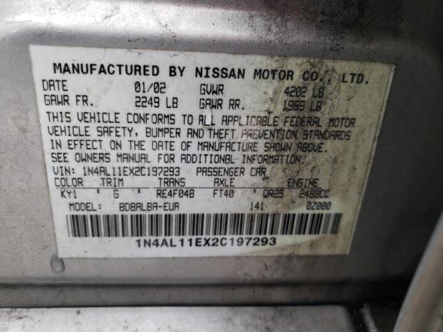 Photo 11 VIN: 1N4AL11EX2C197293 - NISSAN ALTIMA 