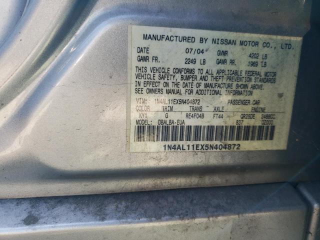 Photo 11 VIN: 1N4AL11EX5N404872 - NISSAN ALTIMA S 