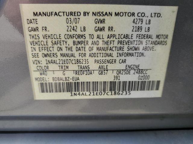 Photo 11 VIN: 1N4AL21E07C186235 - NISSAN ALTIMA 