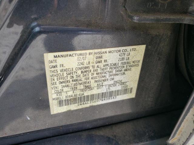 Photo 11 VIN: 1N4AL21E07N439543 - NISSAN ALTIMA 