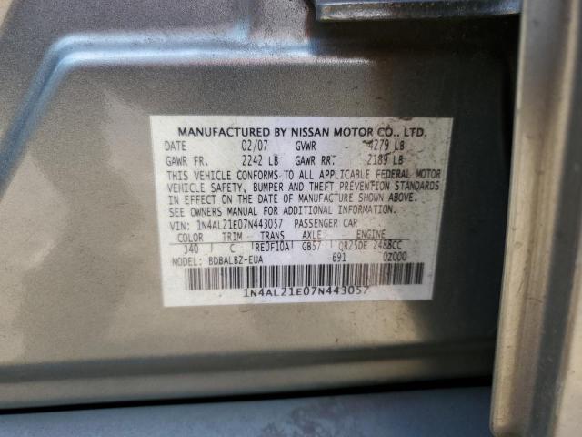 Photo 11 VIN: 1N4AL21E07N443057 - NISSAN ALTIMA 