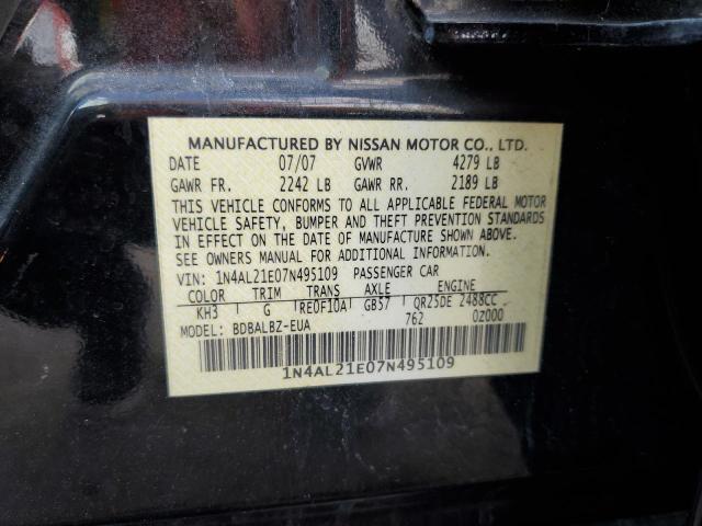 Photo 11 VIN: 1N4AL21E07N495109 - NISSAN ALTIMA 2.5 