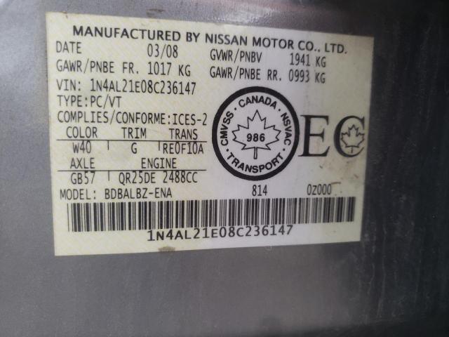 Photo 11 VIN: 1N4AL21E08C236147 - NISSAN ALTIMA 