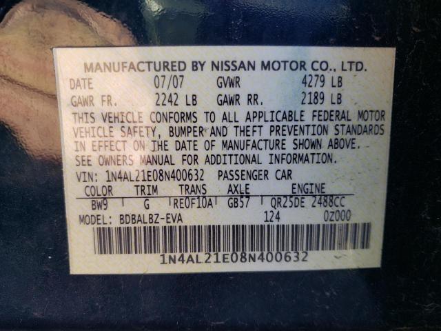 Photo 11 VIN: 1N4AL21E08N400632 - NISSAN ALTIMA 