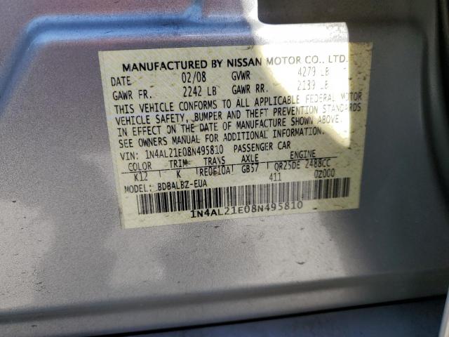 Photo 11 VIN: 1N4AL21E08N495810 - NISSAN ALTIMA 2.5 