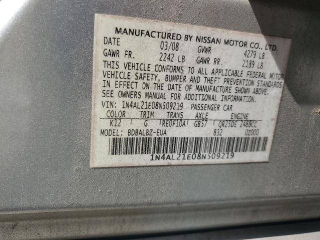 Photo 11 VIN: 1N4AL21E08N509219 - NISSAN ALTIMA 2.5 