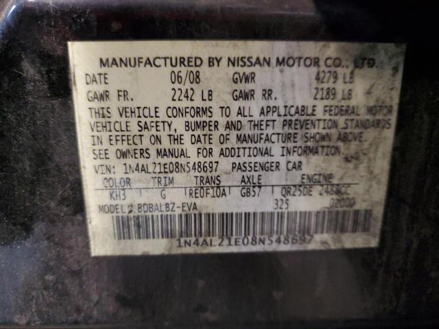 Photo 11 VIN: 1N4AL21E08N548697 - NISSAN ALTIMA 