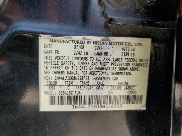 Photo 12 VIN: 1N4AL21E08N558713 - NISSAN ALTIMA 