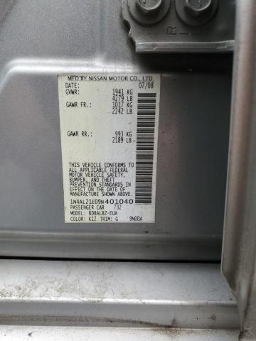 Photo 11 VIN: 1N4AL21E09N401040 - NISSAN ALTIMA 