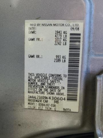 Photo 11 VIN: 1N4AL21E09N430604 - NISSAN ALTIMA 2.5 