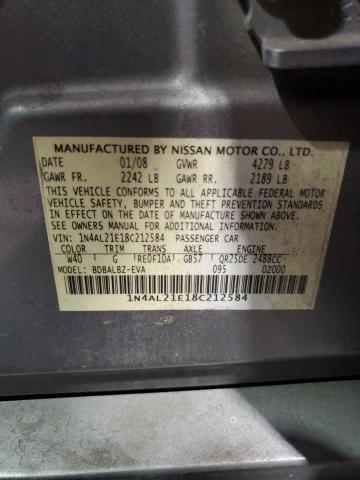 Photo 11 VIN: 1N4AL21E18C212584 - NISSAN ALTIMA 2.5 