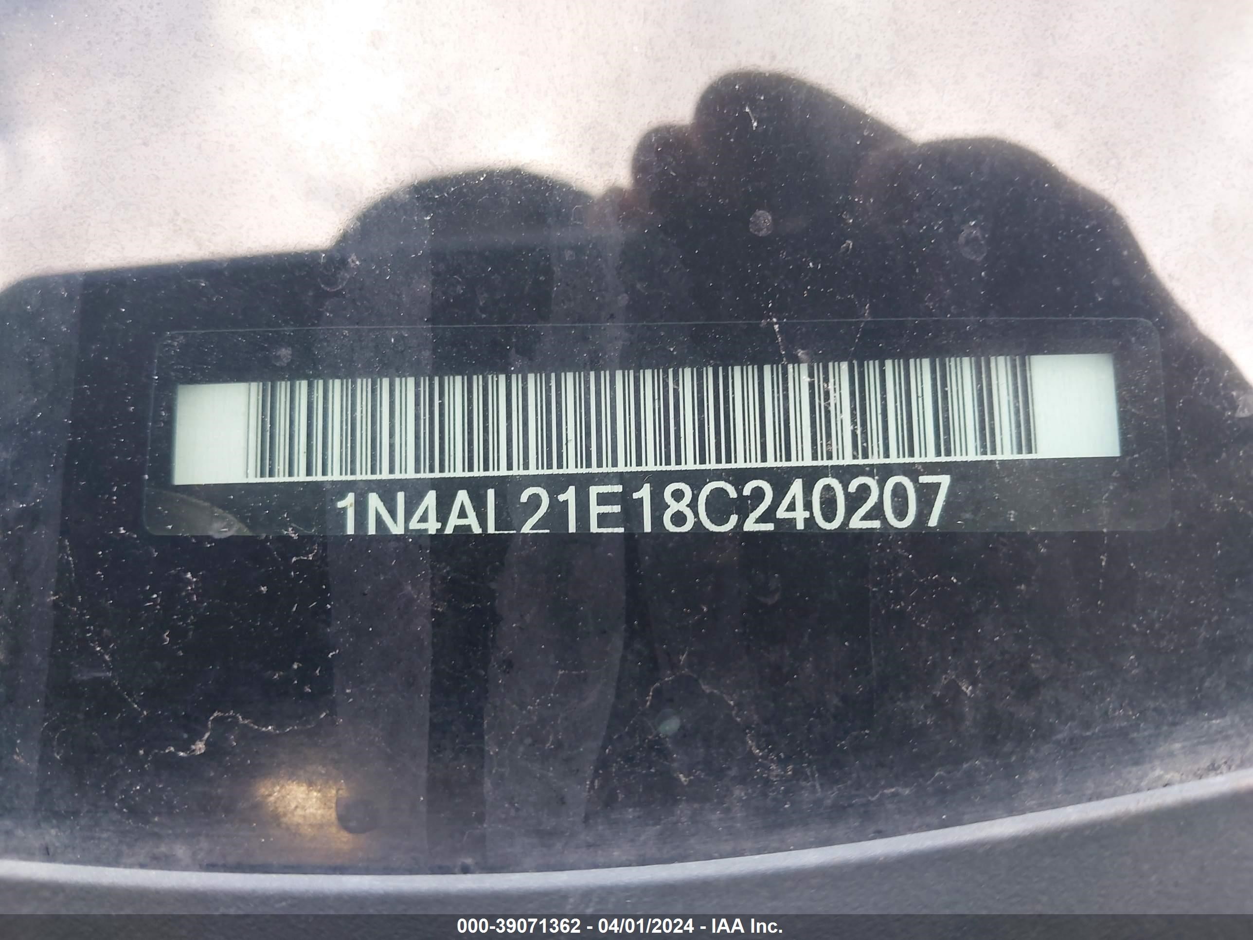 Photo 8 VIN: 1N4AL21E18C240207 - NISSAN ALTIMA 