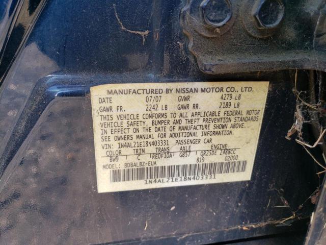 Photo 11 VIN: 1N4AL21E18N403331 - NISSAN ALTIMA 2.5 