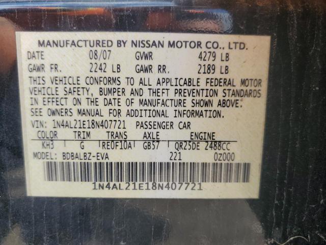 Photo 11 VIN: 1N4AL21E18N407721 - NISSAN ALTIMA 