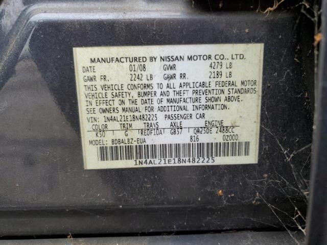 Photo 11 VIN: 1N4AL21E18N482225 - NISSAN ALTIMA 2.5 